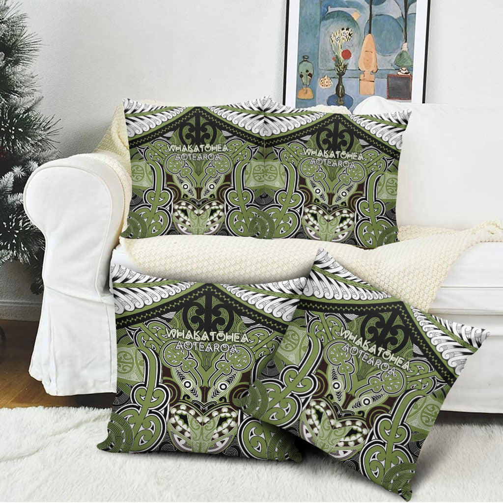Aotearoa Iwi Whakatohea Pillow Cover Maori Kowhaiwhai Pattern
