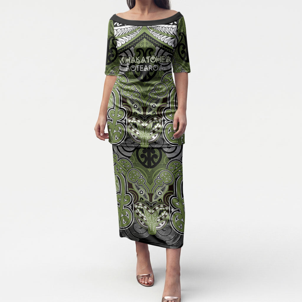 Aotearoa Iwi Whakatohea Personalised Puletasi Maori Kowhaiwhai Pattern