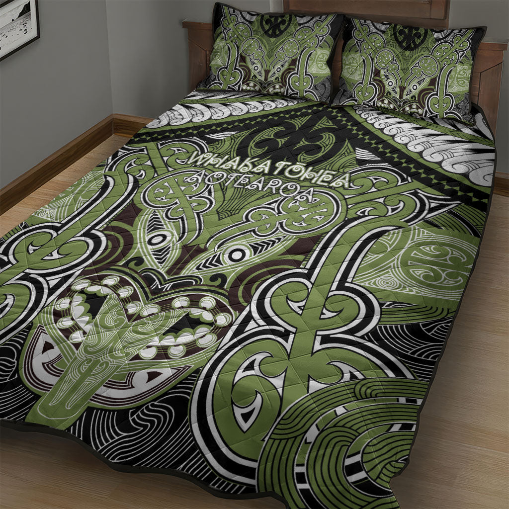 Aotearoa Iwi Whakatohea Quilt Bed Set Maori Kowhaiwhai Pattern LT19 - Polynesian Pride