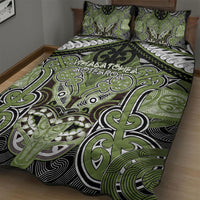 Aotearoa Iwi Whakatohea Quilt Bed Set Maori Kowhaiwhai Pattern LT19 - Polynesian Pride