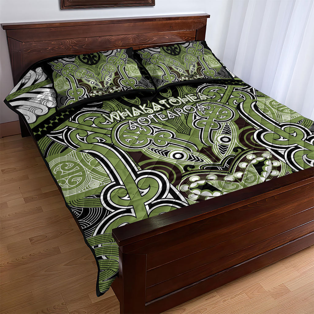 Aotearoa Iwi Whakatohea Quilt Bed Set Maori Kowhaiwhai Pattern LT19 - Polynesian Pride