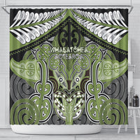Aotearoa Iwi Whakatohea Shower Curtain Maori Kowhaiwhai Pattern