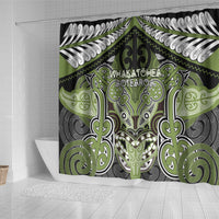 Aotearoa Iwi Whakatohea Shower Curtain Maori Kowhaiwhai Pattern