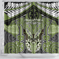 Aotearoa Iwi Whakatohea Shower Curtain Maori Kowhaiwhai Pattern