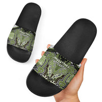 Aotearoa Iwi Whakatohea Slide Sandals Maori Kowhaiwhai Pattern
