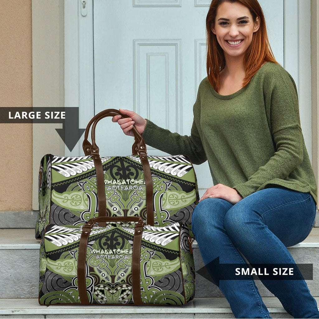 Aotearoa Iwi Whakatohea Travel Bag Maori Kowhaiwhai Pattern
