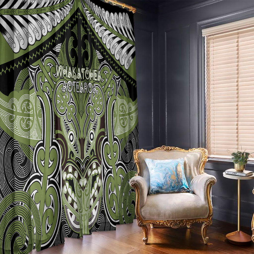 Aotearoa Iwi Whakatohea Window Curtain Maori Kowhaiwhai Pattern LT19 - Polynesian Pride