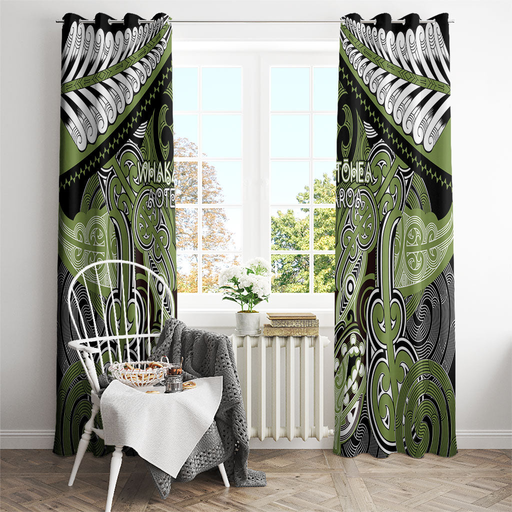 Aotearoa Iwi Whakatohea Window Curtain Maori Kowhaiwhai Pattern LT19 - Polynesian Pride