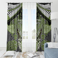 Aotearoa Iwi Whakatohea Window Curtain Maori Kowhaiwhai Pattern LT19 - Polynesian Pride