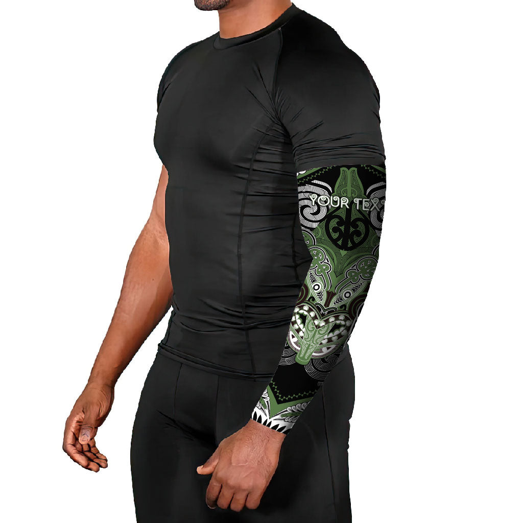 Aotearoa Iwi Ngati Awa Personalised Arm Sleeves Maori Kowhaiwhai Pattern
