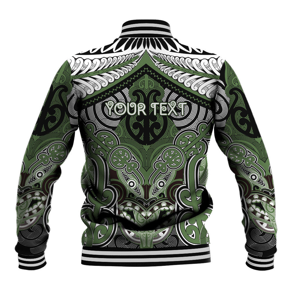 Aotearoa Iwi Ngati Awa Personalised Baseball Jacket Maori Kowhaiwhai Pattern LT19 - Polynesian Pride