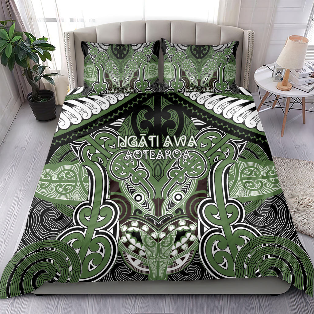 Aotearoa Iwi Ngati Awa Bedding Set Maori Kowhaiwhai Pattern LT19 - Polynesian Pride