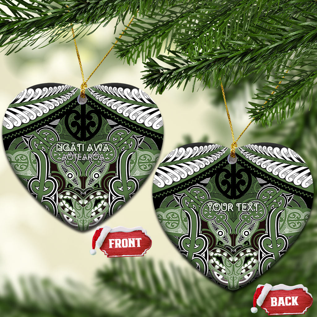 Aotearoa Iwi Ngati Awa Personalised Ceramic Ornament Maori Kowhaiwhai Pattern