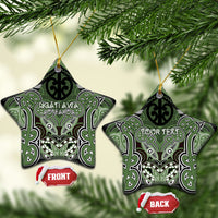 Aotearoa Iwi Ngati Awa Personalised Ceramic Ornament Maori Kowhaiwhai Pattern