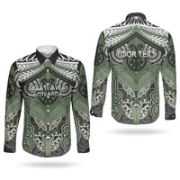 Aotearoa Iwi Ngati Awa Personalised Couples Matching Tank Maxi Dress and Long Sleeve Button Shirt Maori Kowhaiwhai Pattern