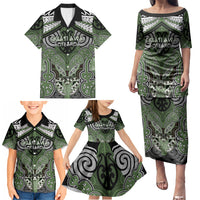 Aotearoa Iwi Ngati Awa Personalised Family Matching Puletasi and Hawaiian Shirt Maori Kowhaiwhai Pattern
