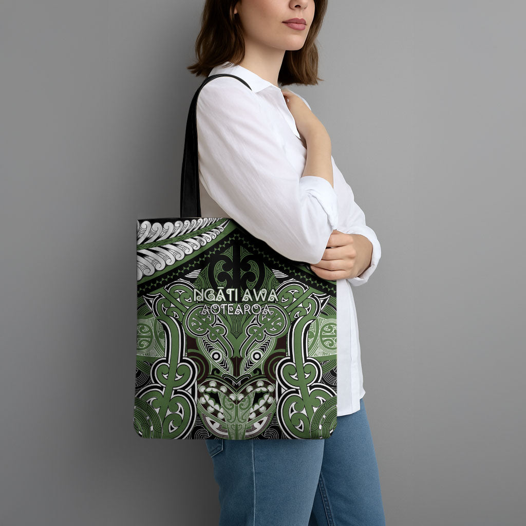 Aotearoa Iwi Ngati Awa Tote Bag Maori Kowhaiwhai Pattern