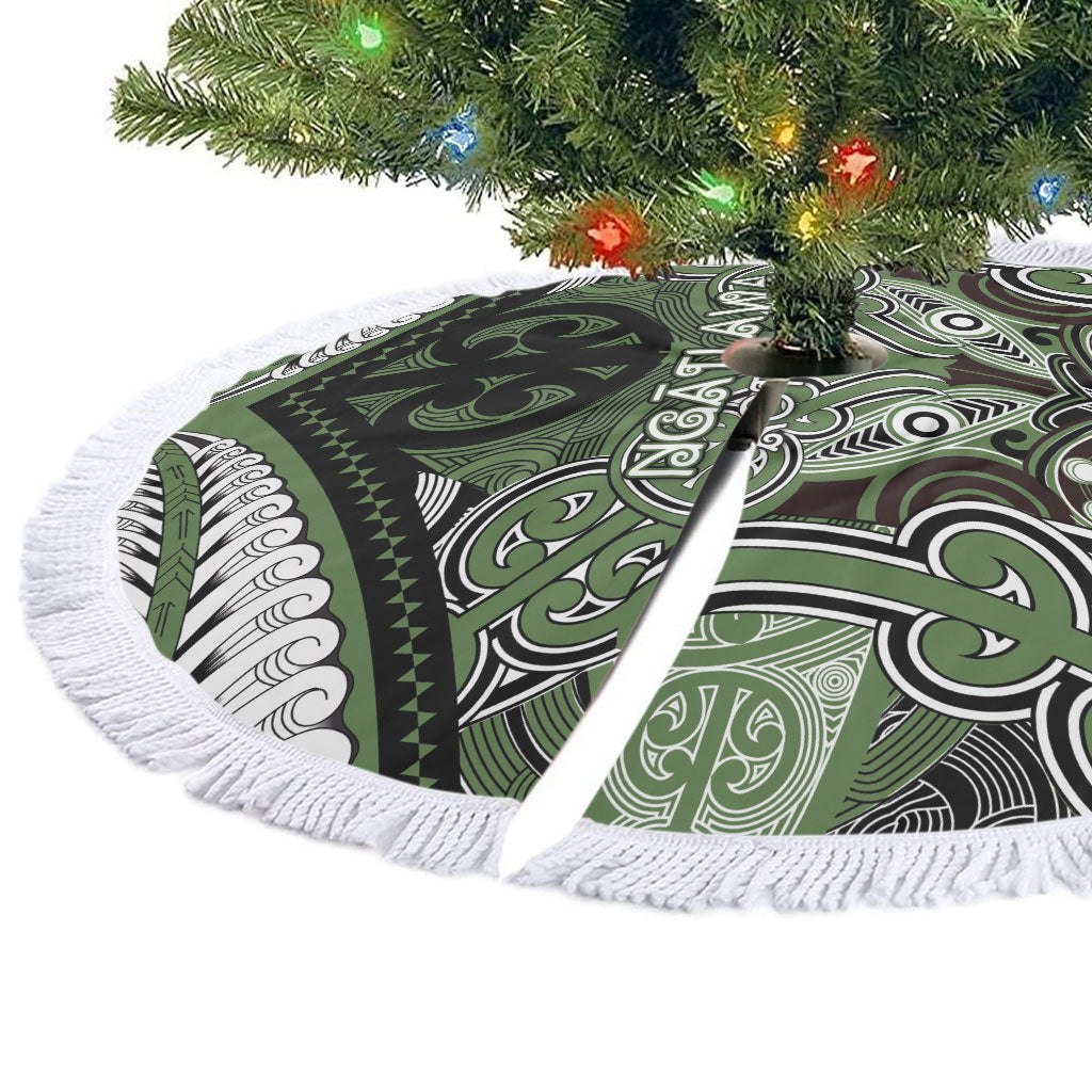 Aotearoa Iwi Ngati Awa Tree Skirt Maori Kowhaiwhai Pattern