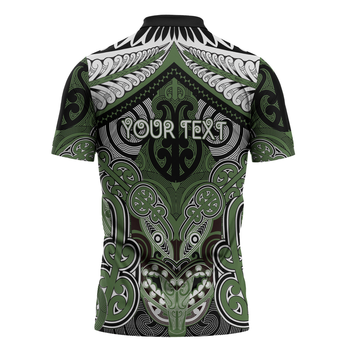 Aotearoa Iwi Ngati Awa Personalised Zipper Polo Shirt Maori Kowhaiwhai Pattern