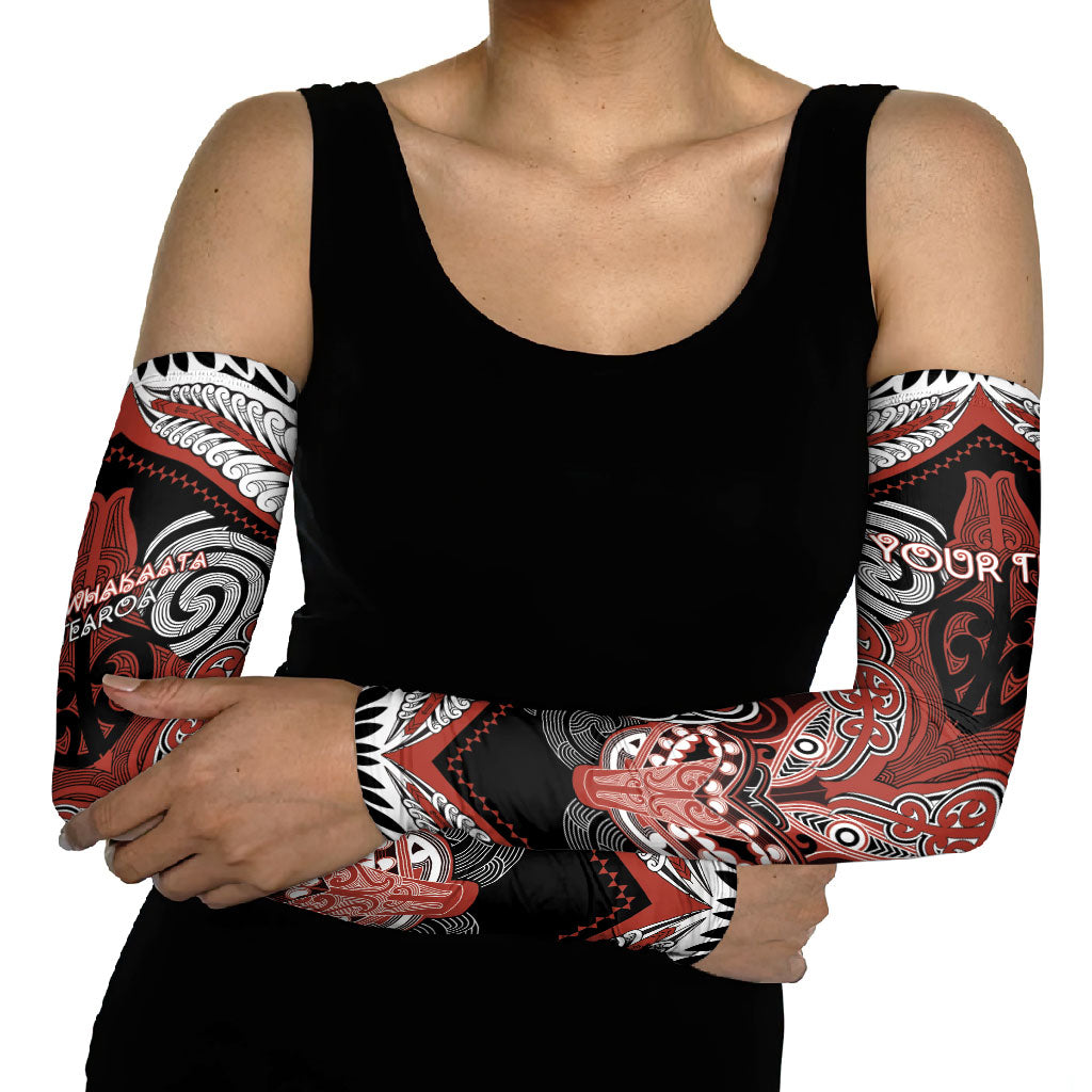 Aotearoa Iwi Rongowhakaata Personalised Arm Sleeves Maori Kowhaiwhai Pattern