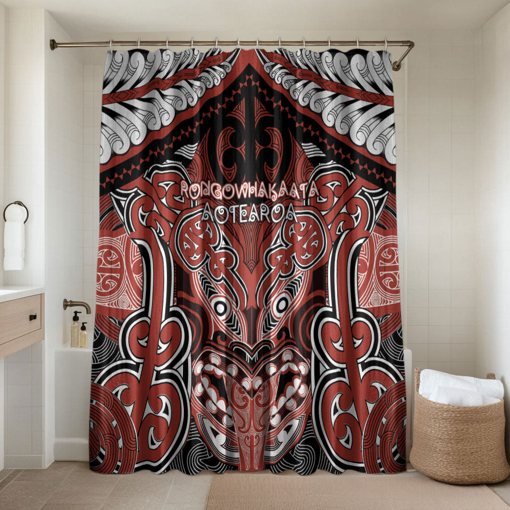 Aotearoa Iwi Rongowhakaata Bathroom Set Maori Kowhaiwhai Pattern