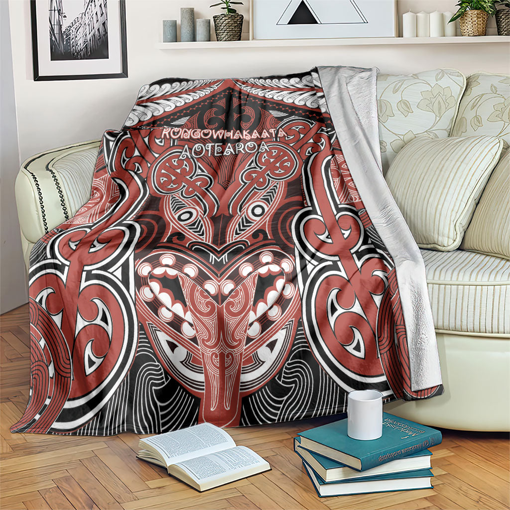 Aotearoa Iwi Rongowhakaata Blanket Maori Kowhaiwhai Pattern