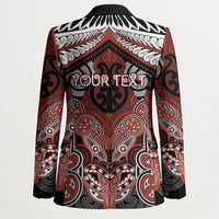 Aotearoa Iwi Rongowhakaata Personalised Blazer Maori Kowhaiwhai Pattern