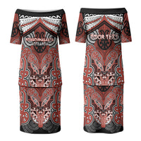 Aotearoa Iwi Rongowhakaata Personalised Couples Matching Puletasi and Hawaiian Shirt Maori Kowhaiwhai Pattern
