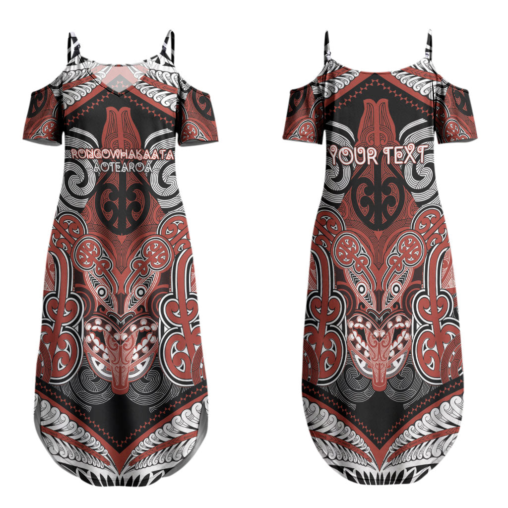 Aotearoa Iwi Rongowhakaata Personalised Family Matching Summer Maxi Dress and Hawaiian Shirt Maori Kowhaiwhai Pattern