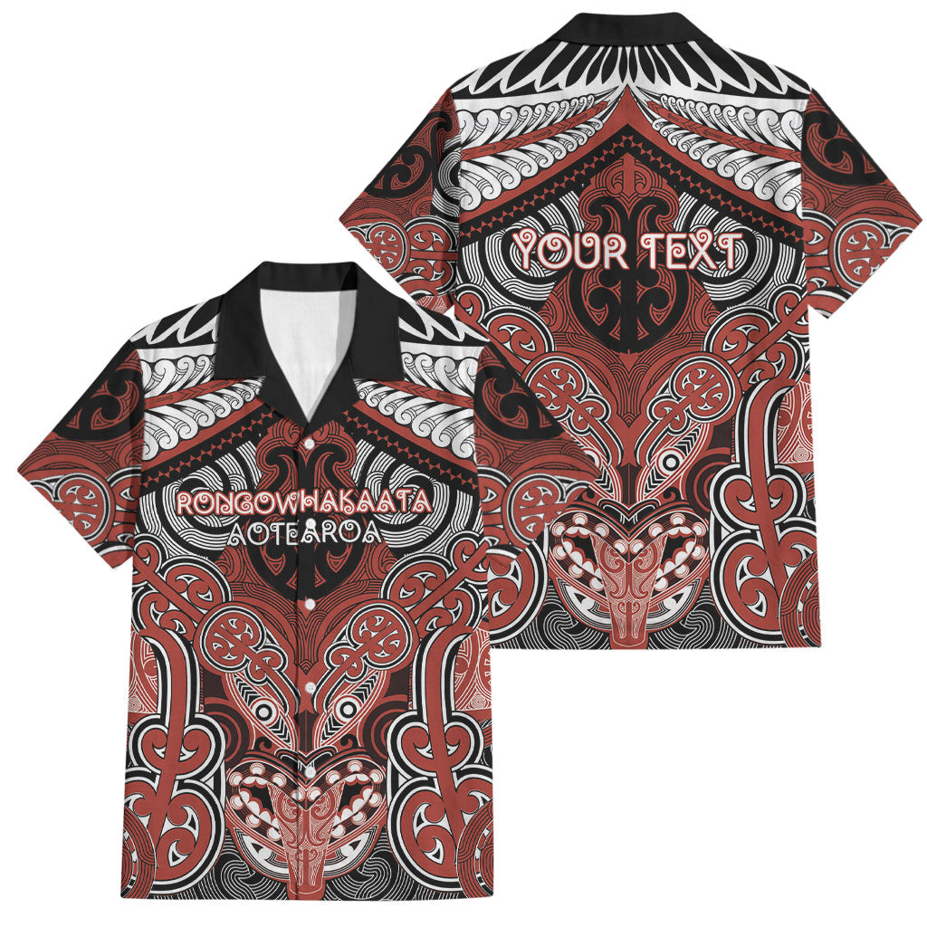 Aotearoa Iwi Rongowhakaata Personalised Family Matching Tank Maxi Dress and Hawaiian Shirt Maori Kowhaiwhai Pattern