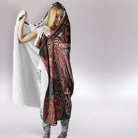 Aotearoa Iwi Rongowhakaata Hooded Blanket Maori Kowhaiwhai Pattern