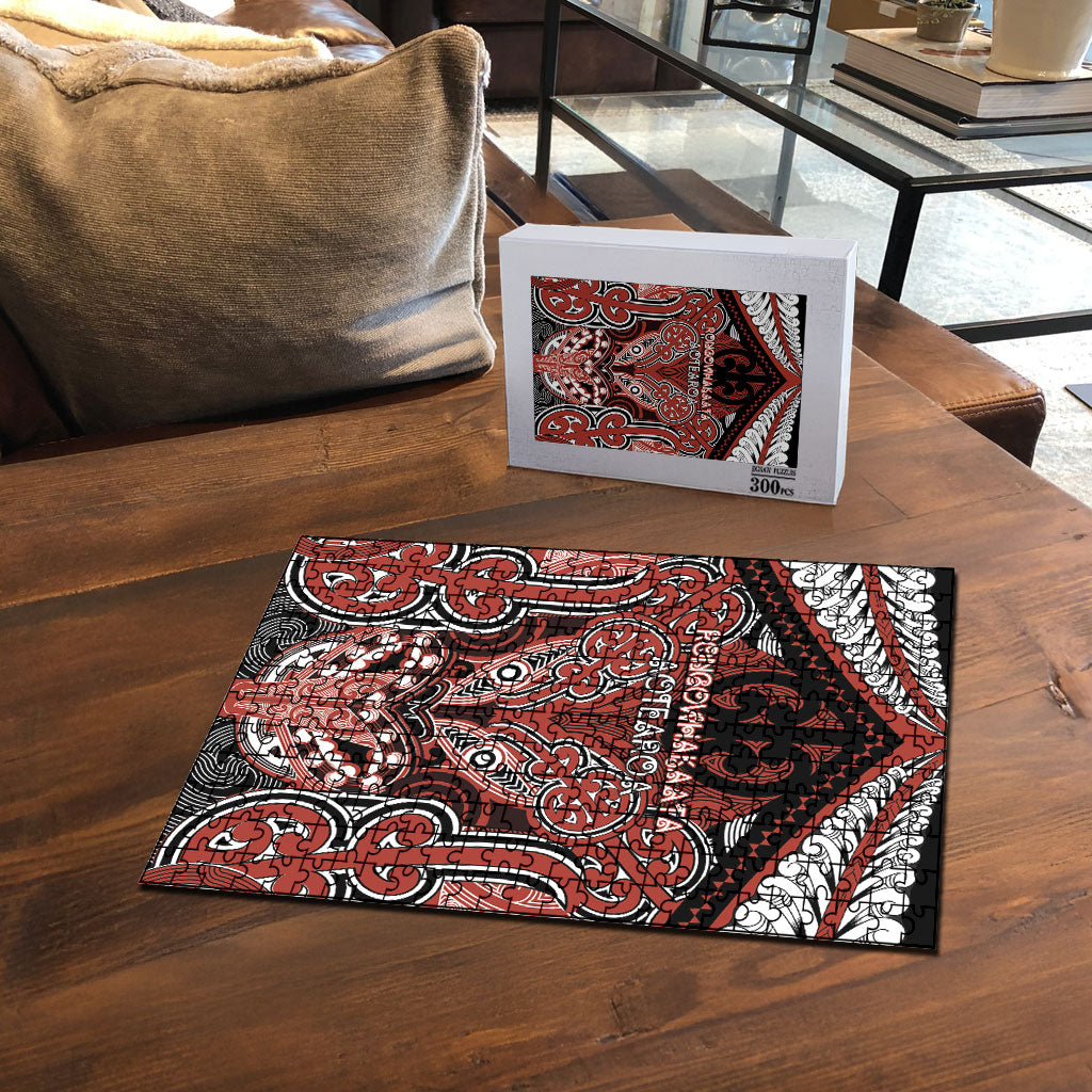 Aotearoa Iwi Rongowhakaata Puzzle Maori Kowhaiwhai Pattern