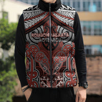 Aotearoa Iwi Rongowhakaata Personalised Sleeveless Puffer Jacket Maori Kowhaiwhai Pattern