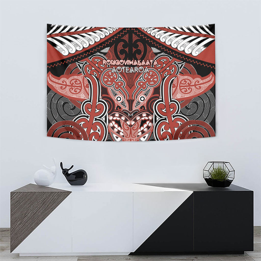 Aotearoa Iwi Rongowhakaata Tapestry Maori Kowhaiwhai Pattern