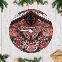 Aotearoa Iwi Rongowhakaata Tree Skirt Maori Kowhaiwhai Pattern