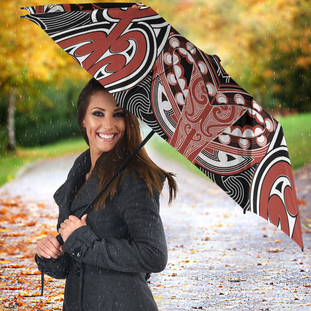 Aotearoa Iwi Rongowhakaata Umbrella Maori Kowhaiwhai Pattern