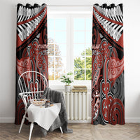 Aotearoa Iwi Rongowhakaata Window Curtain Maori Kowhaiwhai Pattern