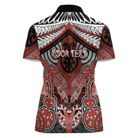 Aotearoa Iwi Rongowhakaata Personalised Women Polo Shirt Maori Kowhaiwhai Pattern