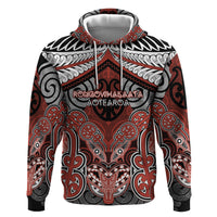Aotearoa Iwi Rongowhakaata Personalised Zip Hoodie Maori Kowhaiwhai Pattern