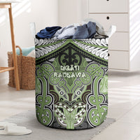 Aotearoa Iwi Ngati Raukawa Laundry Basket Maori Kowhaiwhai Pattern