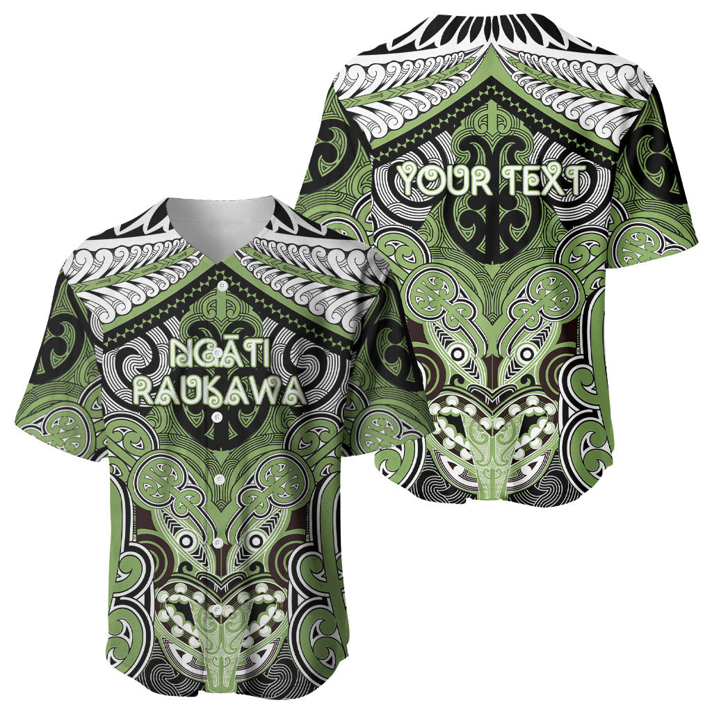 Aotearoa Iwi Ngati Raukawa Personalised Baseball Jersey Maori Kowhaiwhai Pattern