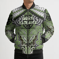 Aotearoa Iwi Ngati Raukawa Personalised Bomber Puffer Jacket Maori Kowhaiwhai Pattern