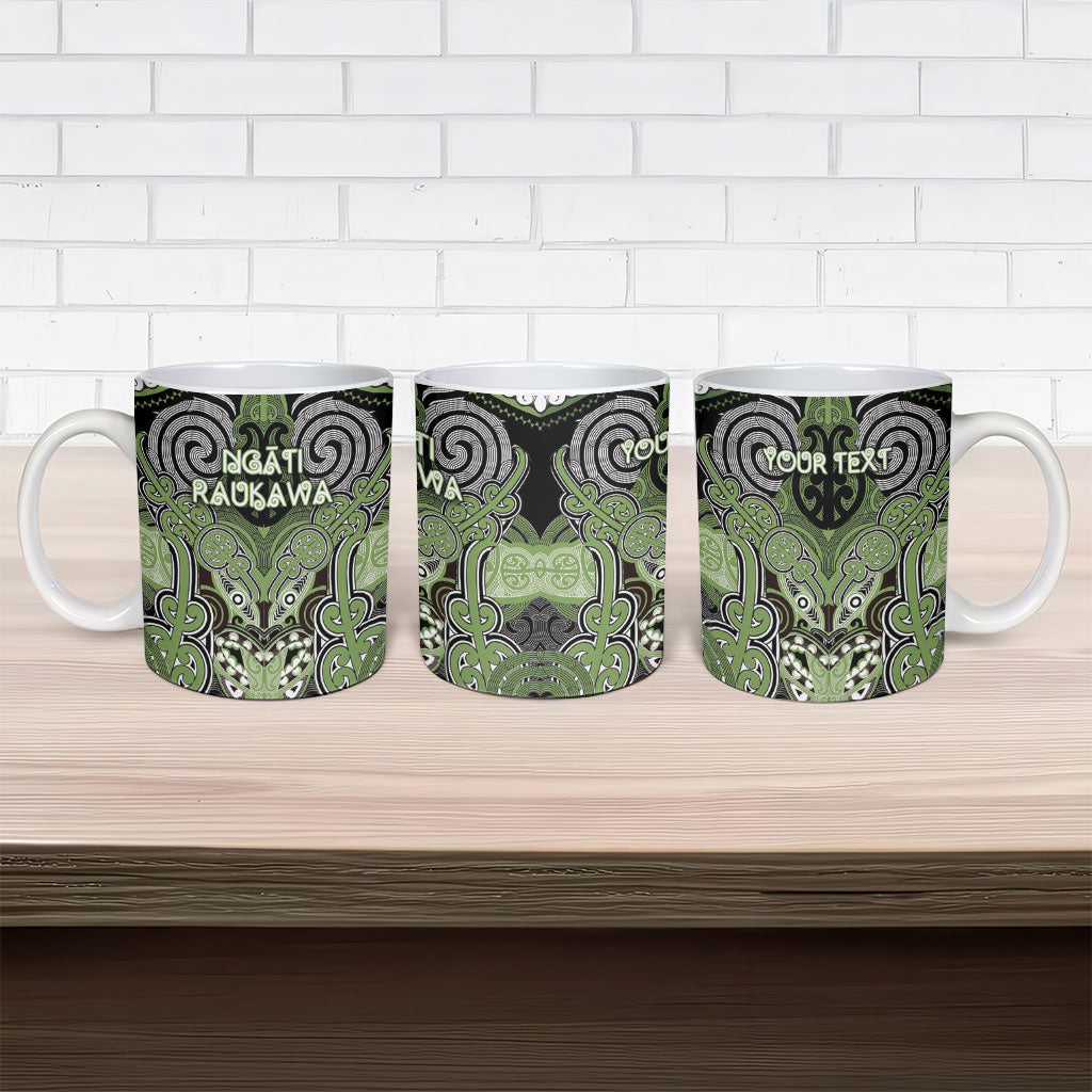 Aotearoa Iwi Ngati Raukawa Personalised Ceramic Mug Maori Kowhaiwhai Pattern