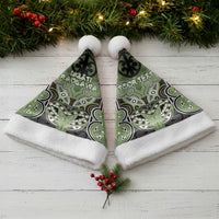 Aotearoa Iwi Ngati Raukawa Personalised Christmas Santa Hat Maori Kowhaiwhai Pattern