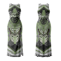 Aotearoa Iwi Ngati Raukawa Personalised Couples Matching Tank Maxi Dress and Hawaiian Shirt Maori Kowhaiwhai Pattern