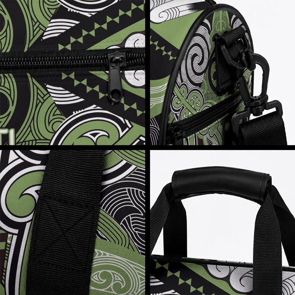 Aotearoa Iwi Ngati Raukawa Duffle Bag Maori Kowhaiwhai Pattern