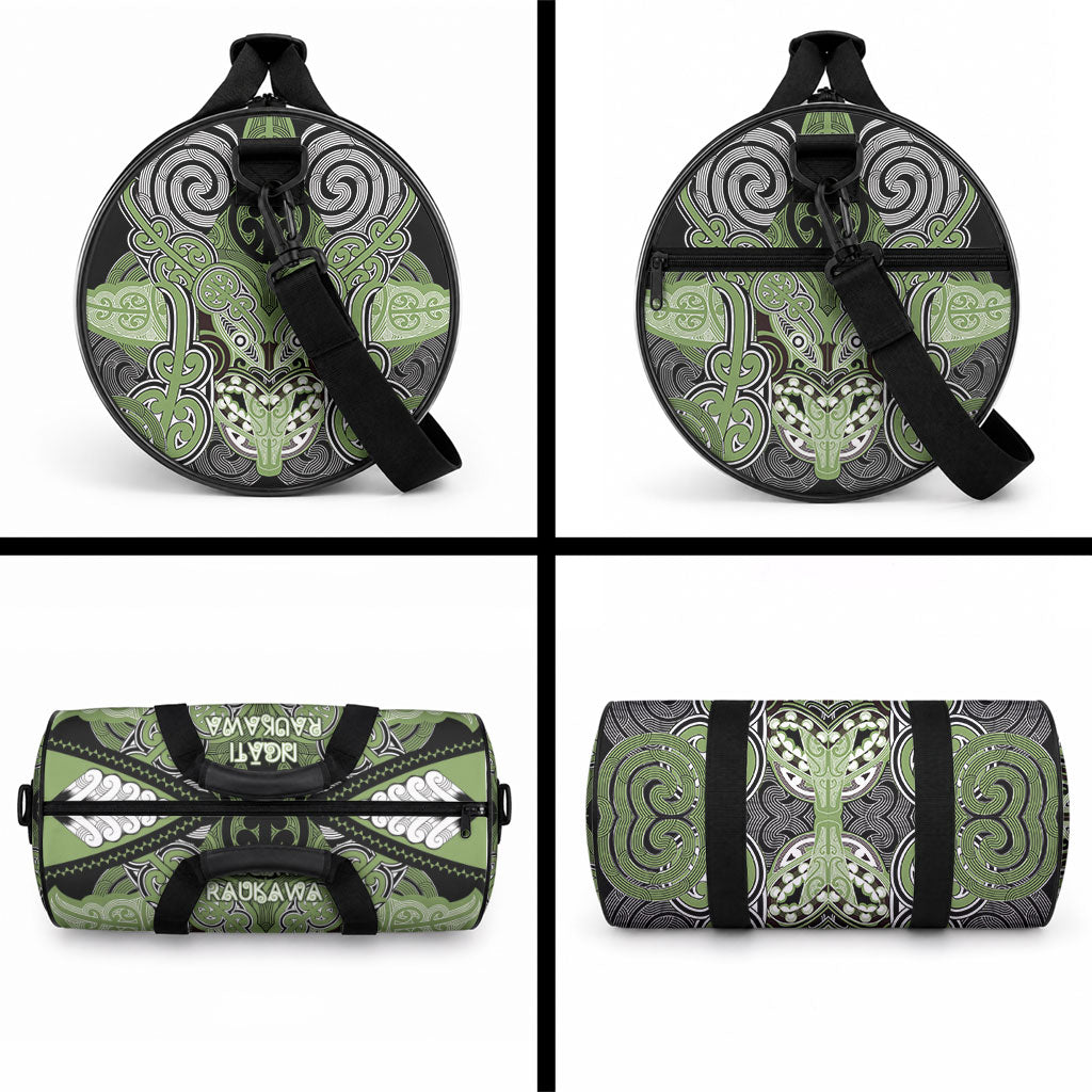 Aotearoa Iwi Ngati Raukawa Duffle Bag Maori Kowhaiwhai Pattern