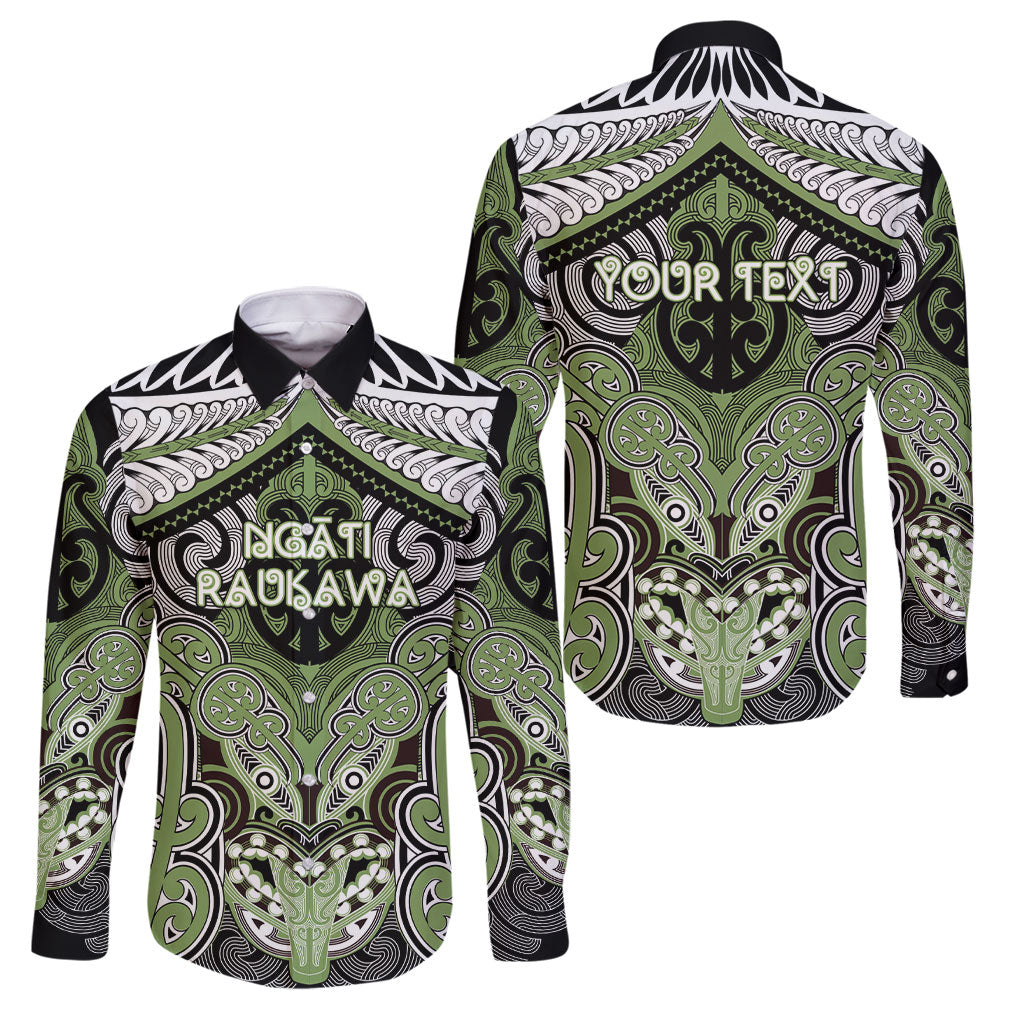 Aotearoa Iwi Ngati Raukawa Personalised Family Matching Long Sleeve Bodycon Dress and Hawaiian Shirt Maori Kowhaiwhai Pattern