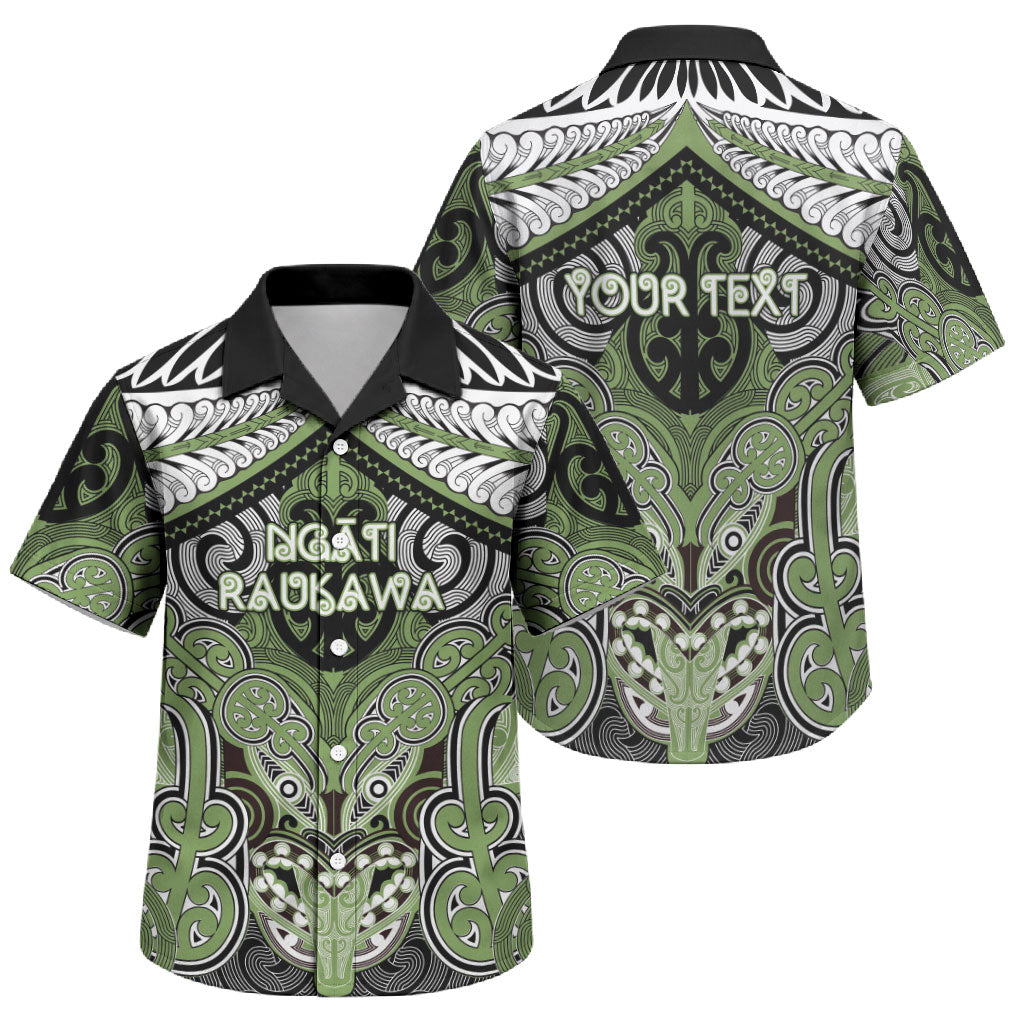 Aotearoa Iwi Ngati Raukawa Personalised Family Matching Puletasi and Hawaiian Shirt Maori Kowhaiwhai Pattern