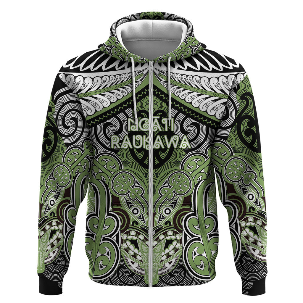 Aotearoa Iwi Ngati Raukawa Personalised Hoodie Maori Kowhaiwhai Pattern